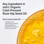 Key ingredients of 100% Organic Cold-Pressed Rose Hip Seed Oil
