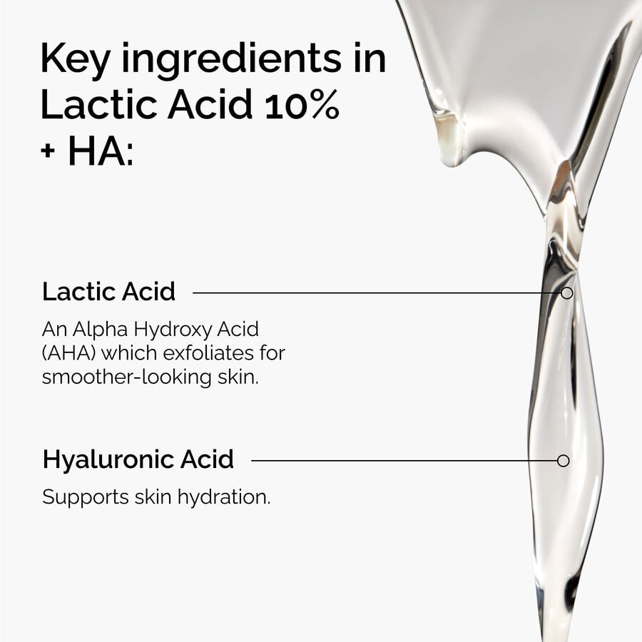 Ingredients of Lactic Acid 10% + HA 2%